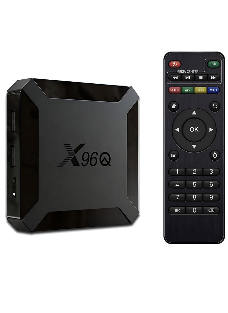 X96 - Android TV Box with Remote Control Ultra HD Streaming Media Player 2GB RAM 16GB ROM H313 Quad Core ARM Cortex A53 Support HDMI 4K Video Decoding 64bit with 2.4G WiFi HD TV Box - Image 1