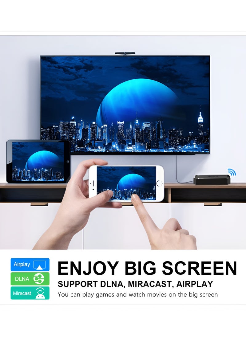 X96 - Android TV Box with Remote Control Ultra HD Streaming Media Player 2GB RAM 16GB ROM H313 Quad Core ARM Cortex A53 Support HDMI 4K Video Decoding 64bit with 2.4G WiFi HD TV Box - Image 1