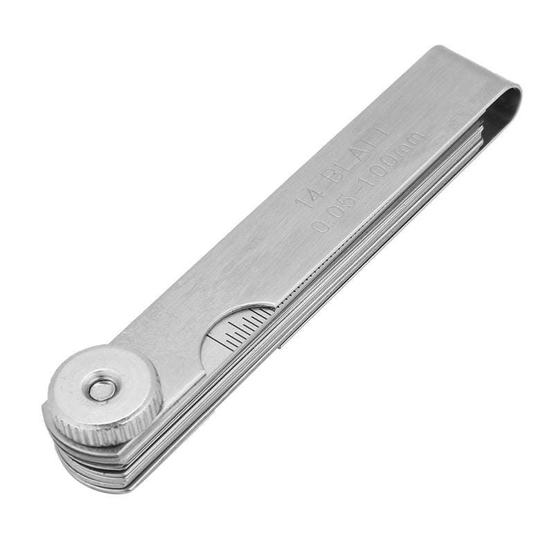75mm Stainless Steel Feeler Gauge Ruler Welding Inspection Tool (0.05-1.00mm) - Image 1