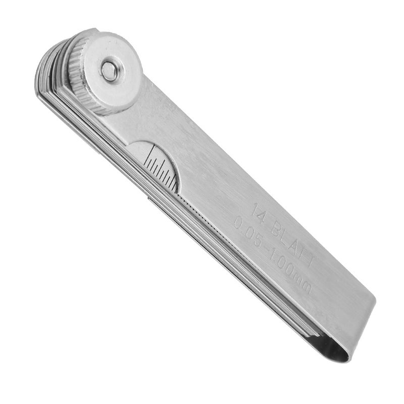 75mm Stainless Steel Feeler Gauge Ruler Welding Inspection Tool (0.05-1.00mm) - Image 2