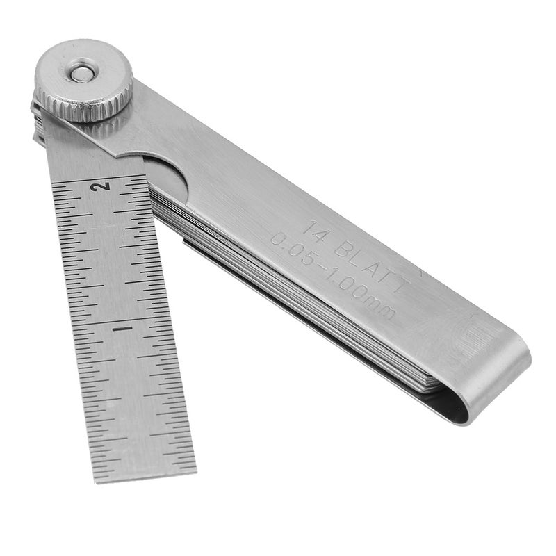 75mm Stainless Steel Feeler Gauge Ruler Welding Inspection Tool (0.05-1.00mm) - Image 5