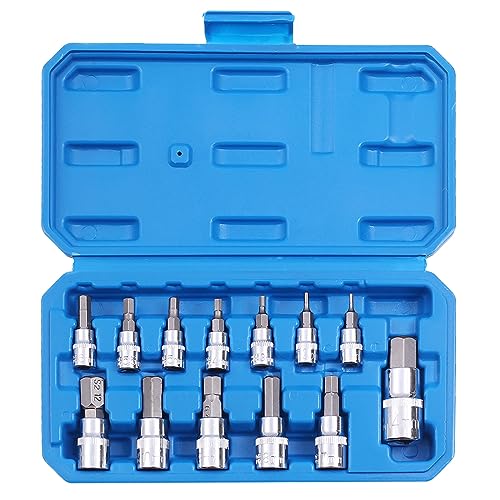 Qnkaa Hex Bit Socket Set Premium S2 Alloy Steel | 13-Piece Metric 2mm - 14mm Allen Socket Kit - Image 5