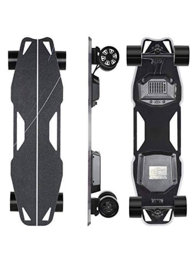 Spadger Electric Skateboard, D5X Plus 35’’ Portable Longboard Skateboard, 37 KMh 900W Dual Motor, 20 KM Range, Load up to 120KG, with Wireless Remote Control & APP Control Built-in LED Lights - Image 1