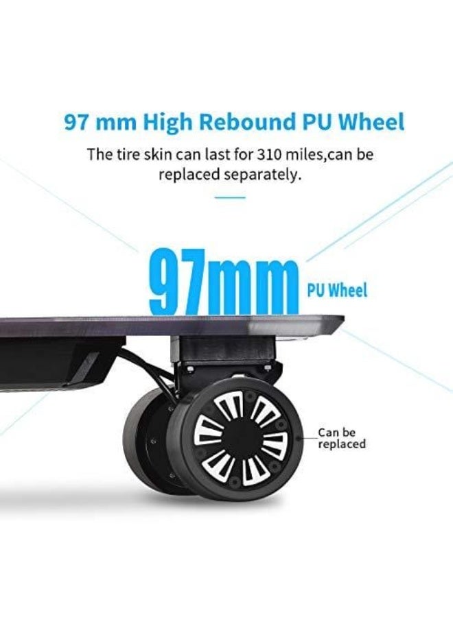 Spadger Electric Skateboard, D5X Plus 35’’ Portable Longboard Skateboard, 37 KMh 900W Dual Motor, 20 KM Range, Load up to 120KG, with Wireless Remote Control & APP Control Built-in LED Lights - Image 5