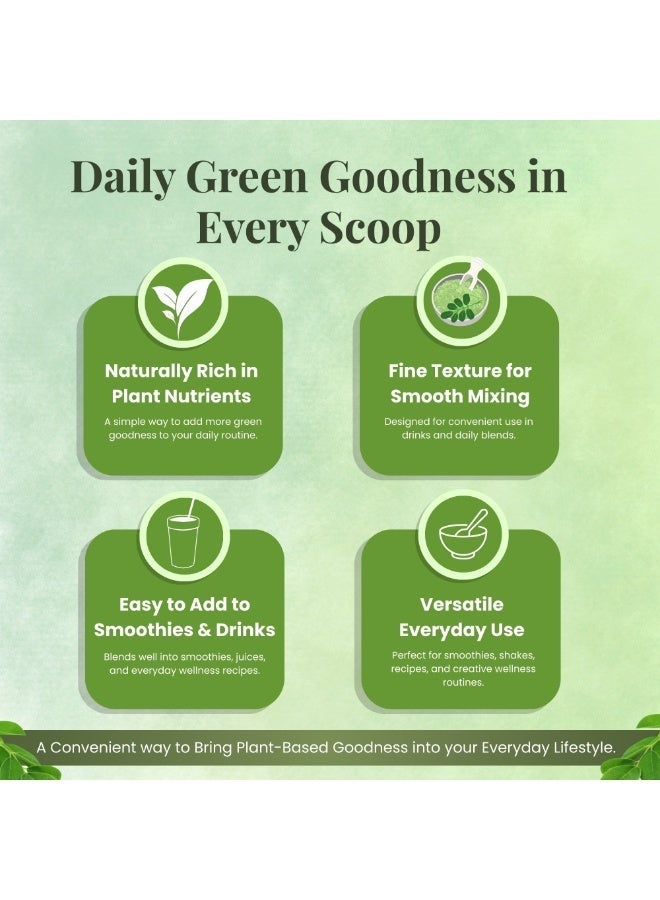 ROOTNRISEBLISS Moringa Leaf Powder for Smoothies & Drinks – 200g Natural Herbal Supplement, Nutrient-Rich Superfood for Energy, Immunity, Detox & Digestion, Supports Skin, Hair & Weight, Vegan & Non-GMO - Image 4