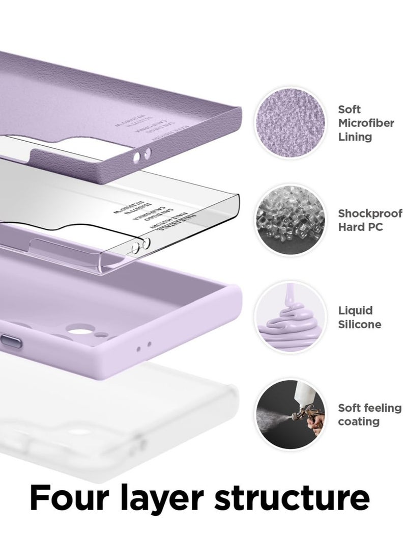 Elago Silicone for Samsung Galaxy S24 Ultra Case Cover - Lavender - Image 5