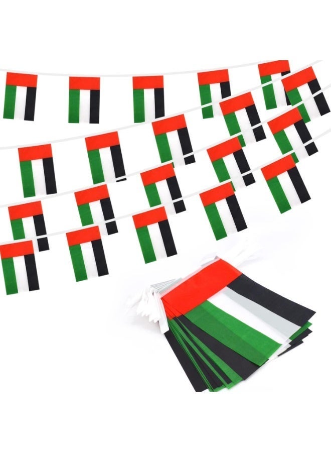 Souvenir Souq 2 set Decorative UAE Bunting flag set with 10 pieces 20x15cm on a 4-meter rope, featuring vibrant colors—perfect for parties, events, National Day celebrations, and indoor or outdoor décor. - Image 3