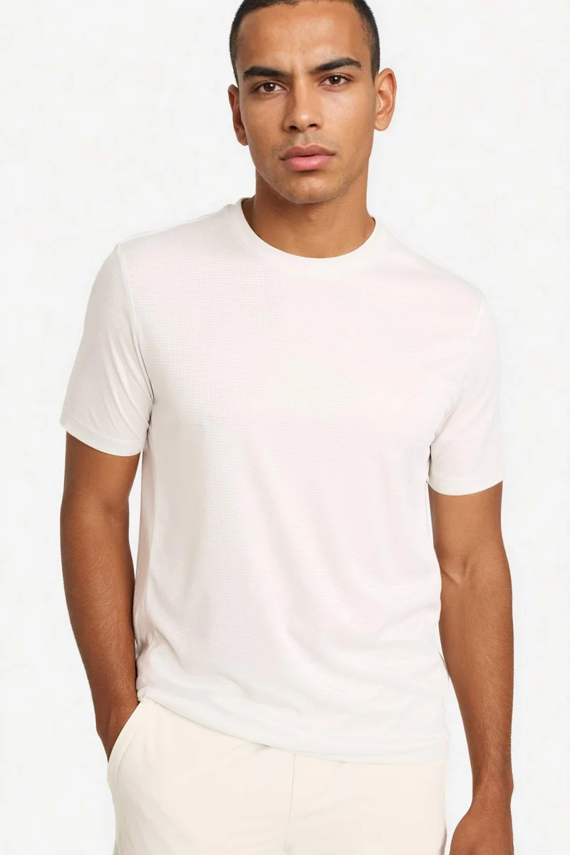 DeFacto Slim Fit Crew Neck Printed Sports T-Shirt