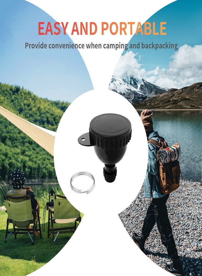 PEHADU 2 Pack Protein Powder Container to Go- 50ml Protein Powder Holder,Mini Funnel with Keychain and Keyring for Gym, Workouts, Fitness and Traveling (Black, 50ml) - Image 4