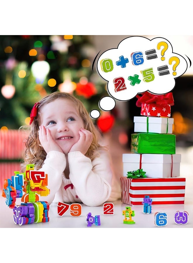 Lydaz Number Bots Math Toys for Kids, Preschool Learning Activities Games Toys, Number Robots Block Autism STEM Education Toys, Classroom Carnival Prizes, Birthday Gifts for Boys 3 4 5+ Years Old - Image 4