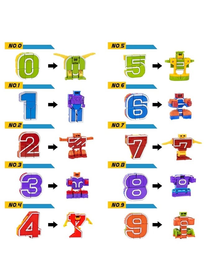 Lydaz Number Bots Math Toys for Kids, Preschool Learning Activities Games Toys, Number Robots Block Autism STEM Education Toys, Classroom Carnival Prizes, Birthday Gifts for Boys 3 4 5+ Years Old - Image 1