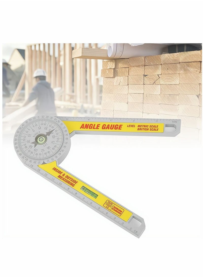 Y&D - Miter Saw Protractor 360° Portable Angle Finder Plastic Digital Detection Ruler Rustproof Scale Accuracy Measuring Tool for Carpenter Joiner Plumber Building Trades - Image 1