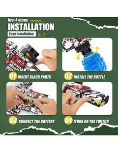 Generic Electric Gun Mini AK47 Blaster Gel Water with 1000 Eco Friendly Crystal Balls  - Image 3