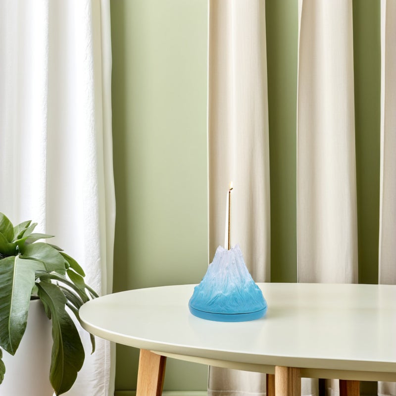 Volcano Incense Burner: Resin Craft Ornament - Aromatherapy Cone Holder for Home Decor Desktop Tabletop Centerpiece - Image 2