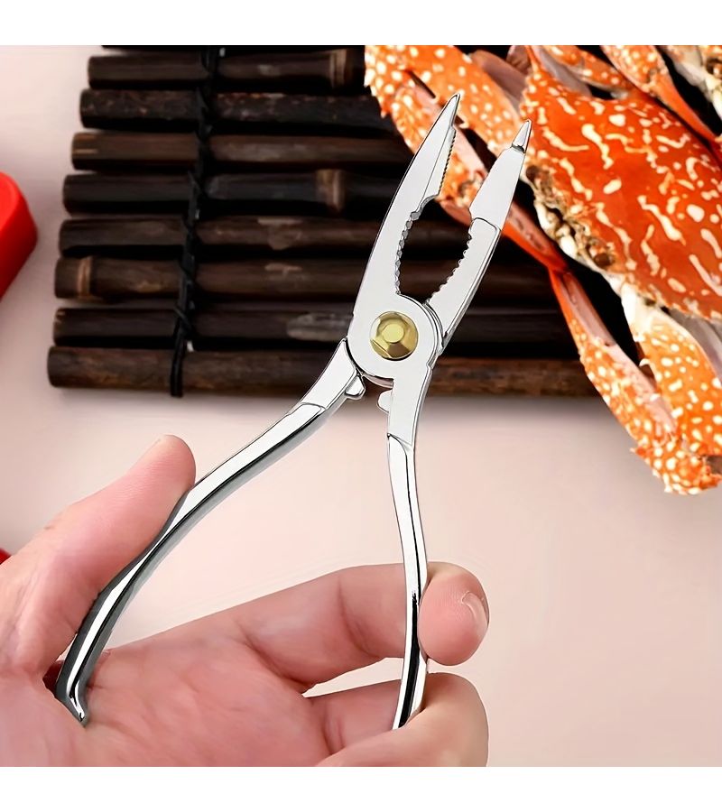 2pcs Heavy Duty Silvery Seafood Opener Set Lobster And Crab Leg Opener Durable Professional Seafood Shell Tool For Home Kitchens And Parties Perfect Gift For Seafood Lovers - Image 3