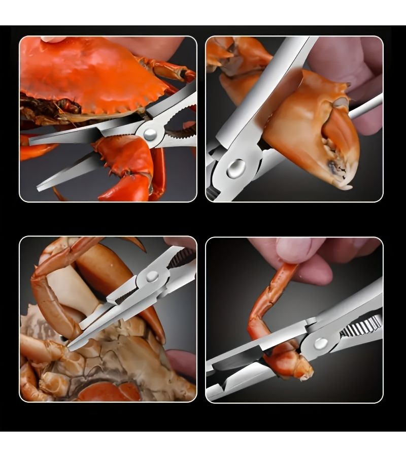 2pcs Heavy Duty Silvery Seafood Opener Set Lobster And Crab Leg Opener Durable Professional Seafood Shell Tool For Home Kitchens And Parties Perfect Gift For Seafood Lovers - Image 5