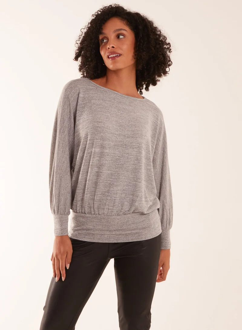 Blue Vanilla Cut And Sew Batwing Top