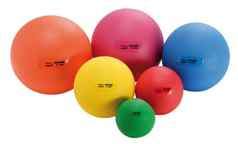 KETTLER Gymnic Heavymed 2 Medicine Ball, 15cm/2 kg/4.4 lb, Yellow - Image 2