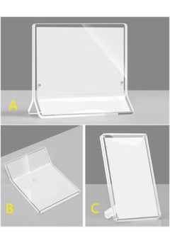 Eckek Eckek Acrylic Label Holder Price Tag Displays Sign Holder Data Card Holder Ads Display Stand  - Image 3