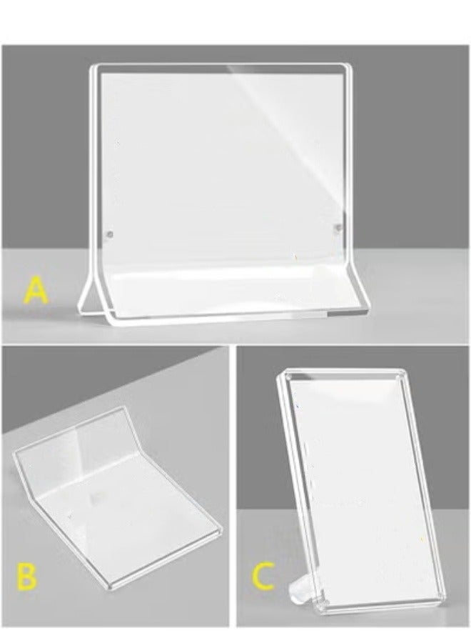 Eckek حامل بطاقة السعر الأكريليكي إيكك لعرض العلامات وحامل الإعلانات وحامل بطاقة البيانات - Image 3