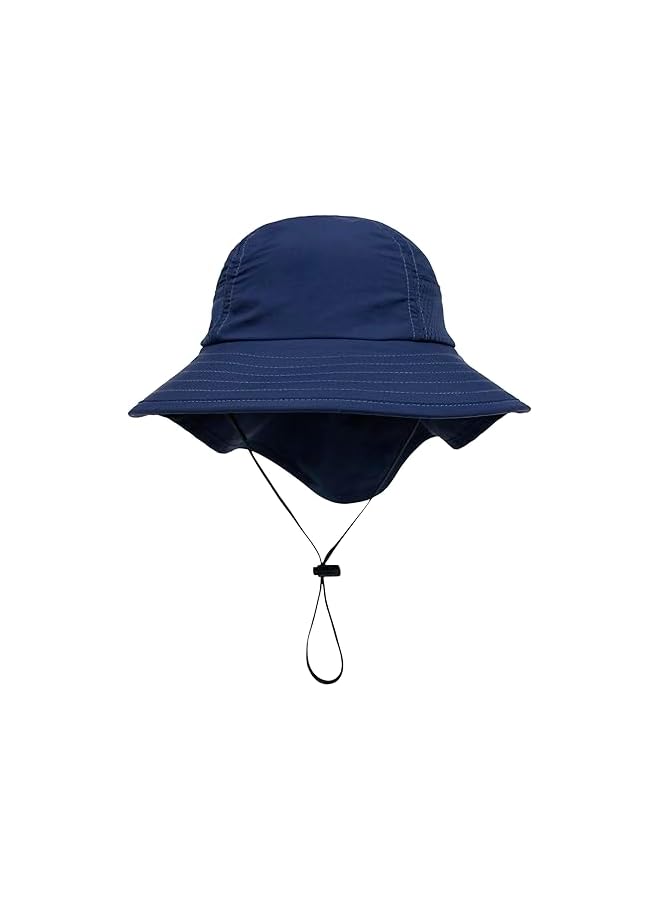 Toddler Kids Girls Boys Sun Hat Summer UPF 50+ Protection Caps Wide Brim Neck Flap Beach Play Hats Age 1-7 Years - Image 2