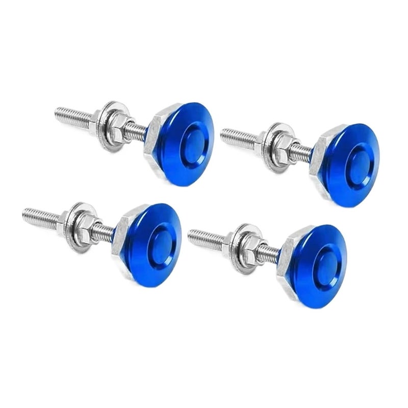 Wivplex 4pcs Blue Quick Release Fasteners for Car - Image 1