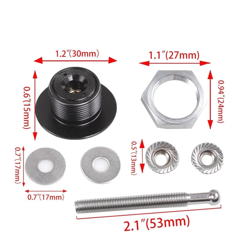 Wivplex 4pcs Blue Quick Release Fasteners for Car - Image 5