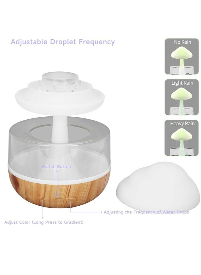 Spaceshoop Rain Cloud Humidifier Water Drip, Cute Raining Cloud Night Light with 7 LED Light, 2000mAh 500ml Raindrop Humidifier for Living Room, Bedroom, Office  - Image 4