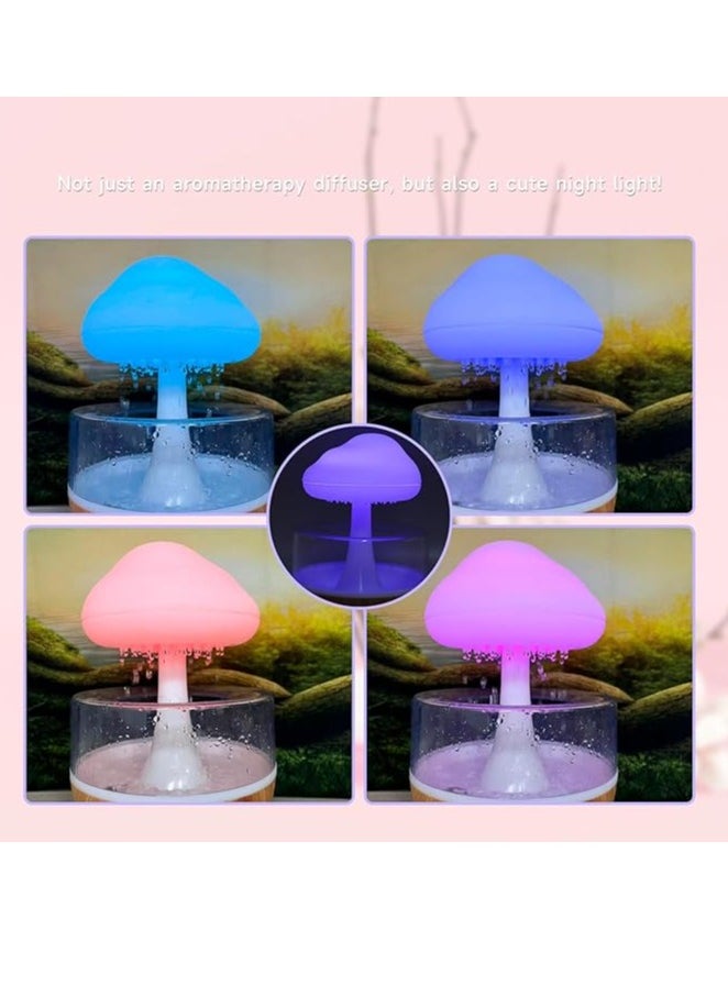 Spaceshoop Rain Cloud Humidifier Water Drip, Cute Raining Cloud Night Light with 7 LED Light, 2000mAh 500ml Raindrop Humidifier for Living Room, Bedroom, Office  - Image 5