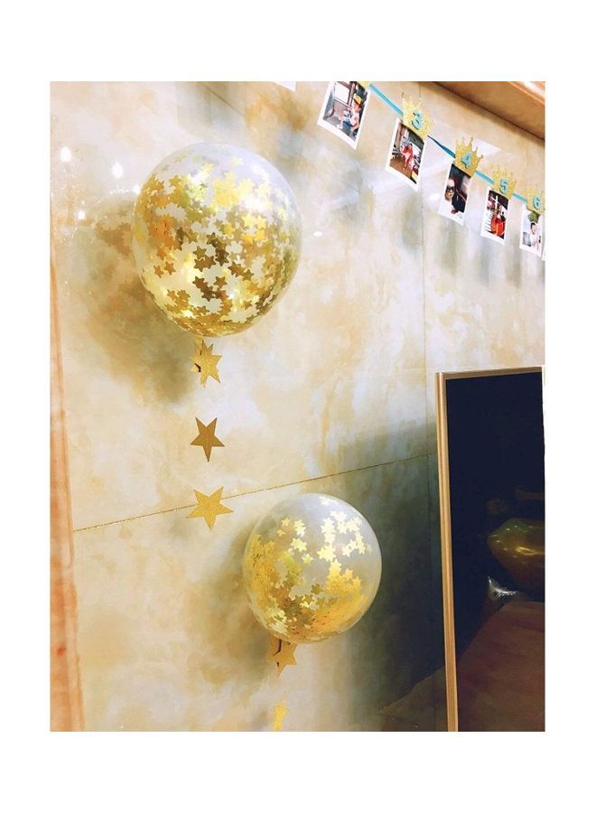 NIBEMINENT 50-Piece Gold Star Confetti Party Balloons 12inch - Image 4