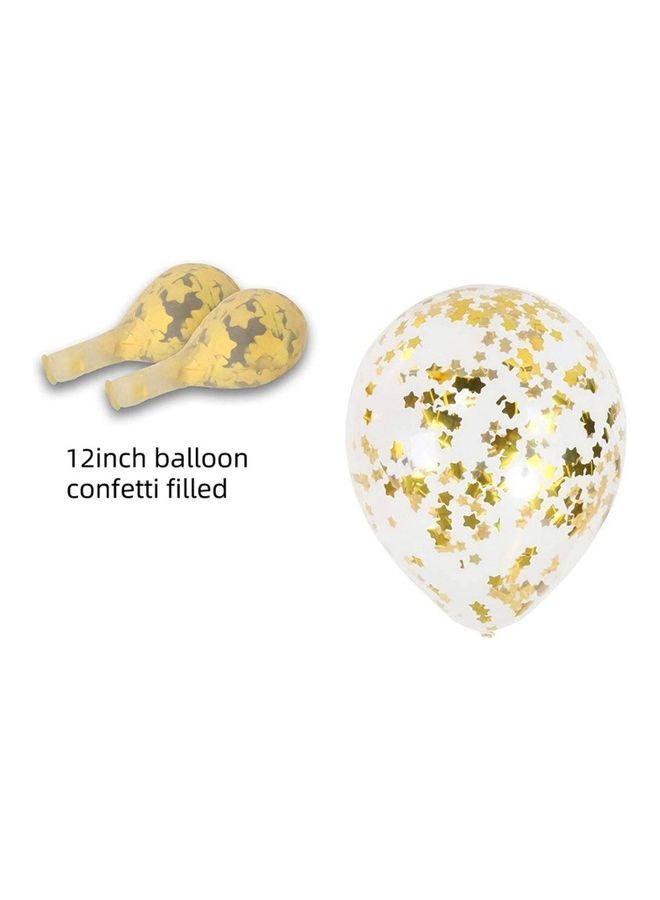 NIBEMINENT 50-Piece Gold Star Confetti Party Balloons 12inch - Image 2