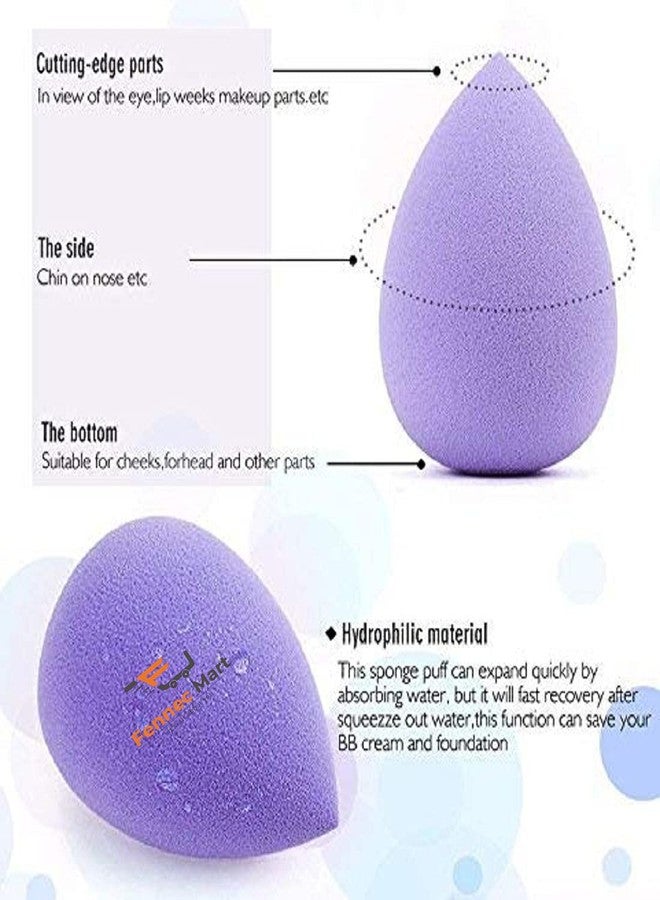 Fennec Mart Make up Sponge Beauty Blender Puff ( Colour May Vary ) - Set of 6 - Image 4
