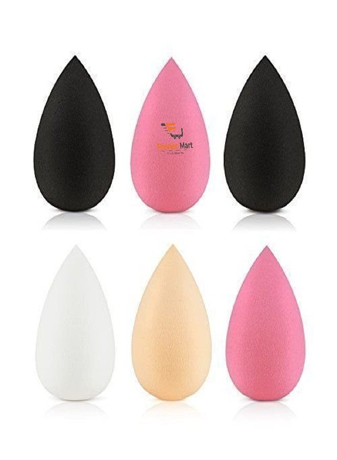 Fennec Mart Make up Sponge Beauty Blender Puff ( Colour May Vary ) - Set of 6 - Image 5