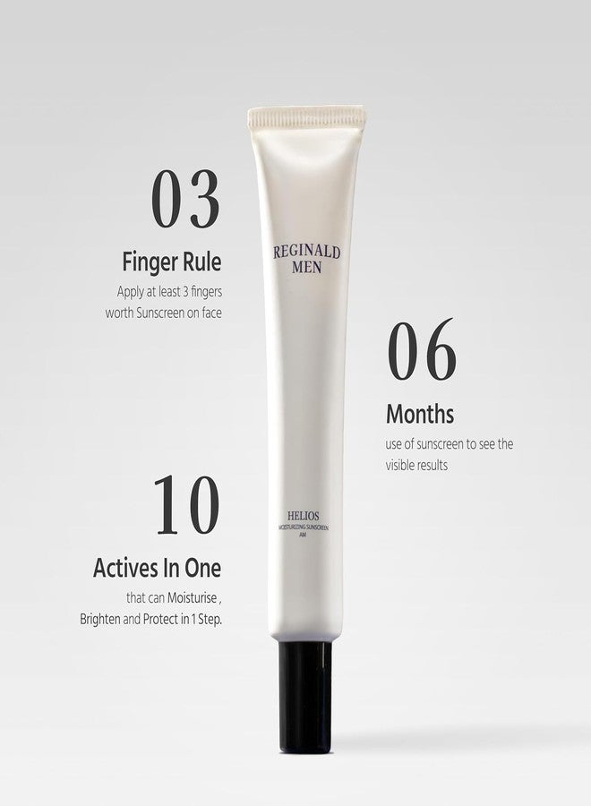 Reginald Men Helios Moisturizing Sunscreen AM Spf 50+ PA++++ (Pack of 3) - Image 3