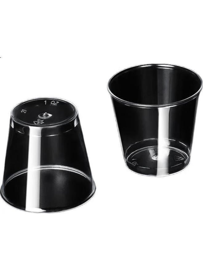 Temeiju Disposable Small Wine Glasses, Thickened Aviation Cups, Sample Cups, Space Cups, Transparent Tasting Cups For Tea And Liquor, 30Ml*100 - Image 3