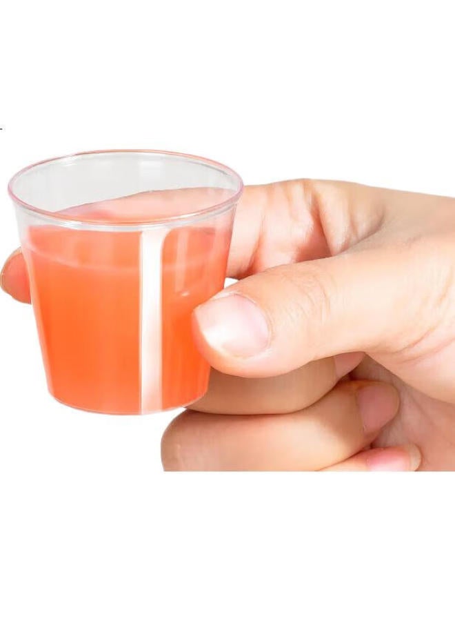 Temeiju Disposable Small Wine Glasses, Thickened Aviation Cups, Sample Cups, Space Cups, Transparent Tasting Cups For Tea And Liquor, 30Ml*100 - Image 1