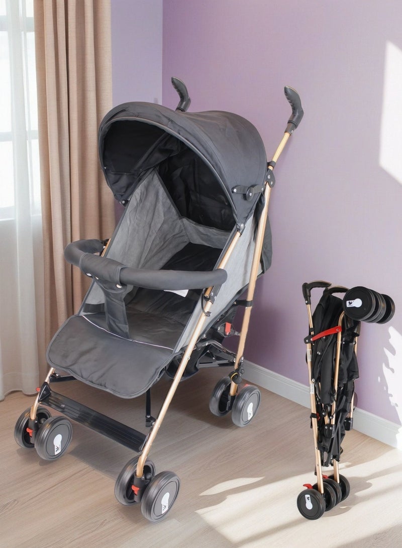 EASY FUTURE Foldable Ultra Lightweight Travel Stroller with Absorbent Reclining Seat Multi Position Foldable Storage Basket Adjustable Canopy Umbrella Foldable Design NO.1103 - Image 1