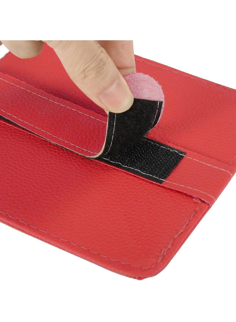 نيسان حامل تذاكر جلدي وحامل نظارات للسيارة ومحفظة بطاقات السيارة ومنظم حاجب الشمس للسيارة نيسان أحمر SV-0002 - Image 5