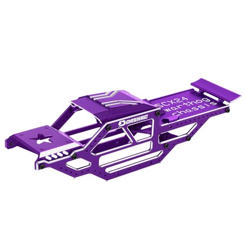 DashRC SCX24 Warthog LCG Chassis Frame Kit Aluminum Body Shell Rocks Cage Buggy Chassis for 124 RC Rock Crawler SCX24 Gladiator Bronco C10 JLU Models Upgrades Part - Image 1