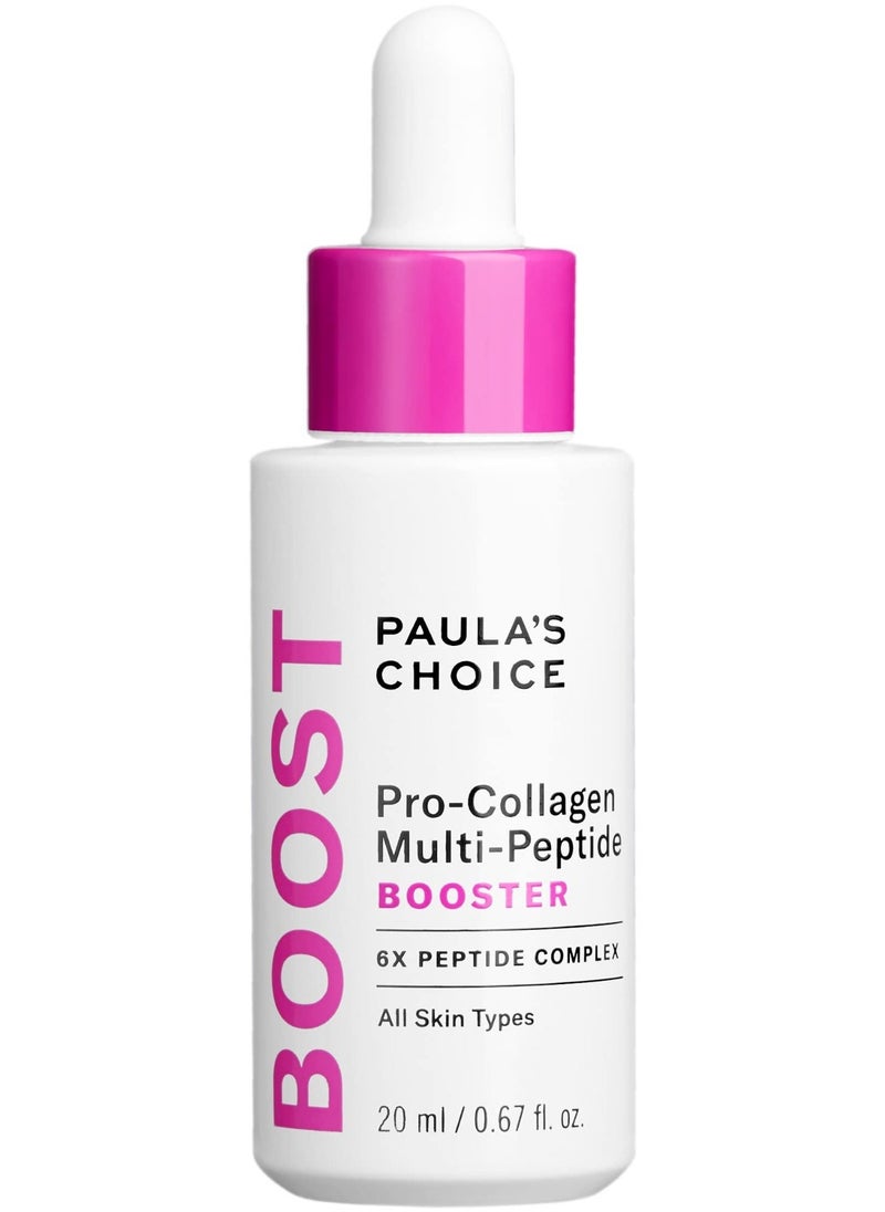 PAULA'S CHOICE Paula's Choice Pro Collagen Multi-Peptide Booster Serum for Fine Lines and Wrinkles, Supports Collagen Production with Hyaluronic Acid and Amino Acids, Fragrance and Paraben Free, 20 ml, Unisex, Regular  - Image 1