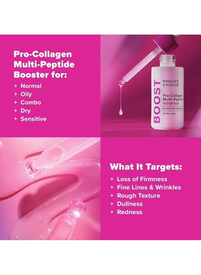 PAULA'S CHOICE Paula's Choice Pro Collagen Multi-Peptide Booster Serum for Fine Lines and Wrinkles, Supports Collagen Production with Hyaluronic Acid and Amino Acids, Fragrance and Paraben Free, 20 ml, Unisex, Regular  - Image 4