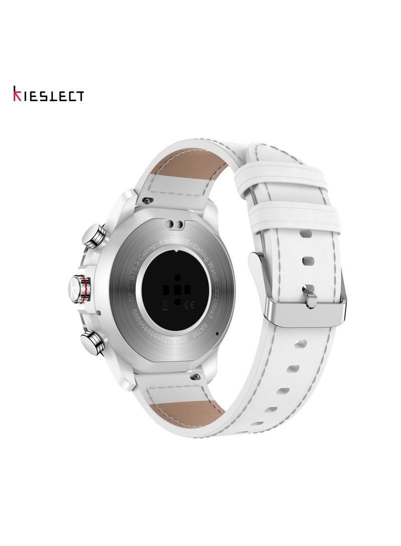 Kieslect KR Ultra 3 – Premium 1.5” AMOLED Smartwatch with Bluetooth Calling, Dual-Band GPS, 178+ Sports Modes & AI Custom Faces | 7-Day Battery & 5ATM Waterproof White - Image 4