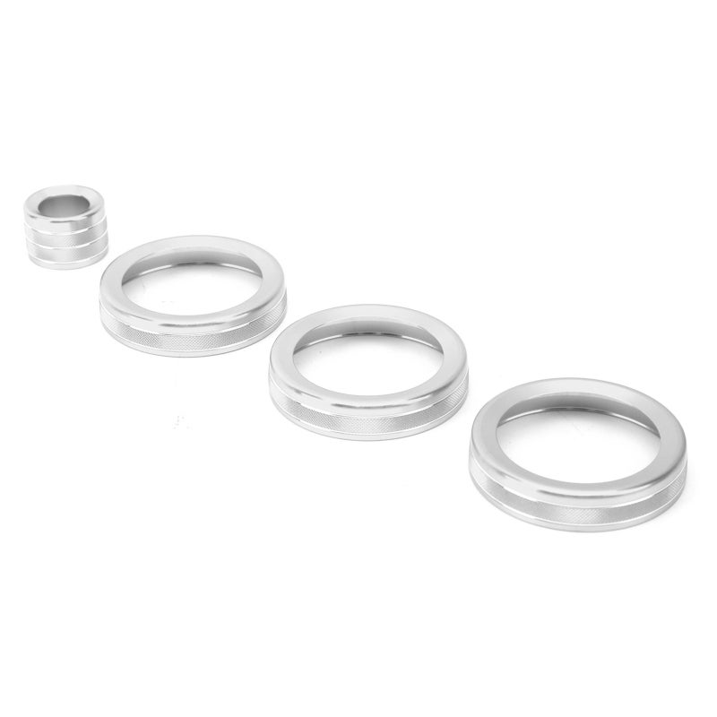 Air Conditioning Knob Trim 3 Pieces Silver - Non-Slip Aluminium Alloy Climate Control Knob Cover for Range Rover Evoque 2012-2018 - Image 5