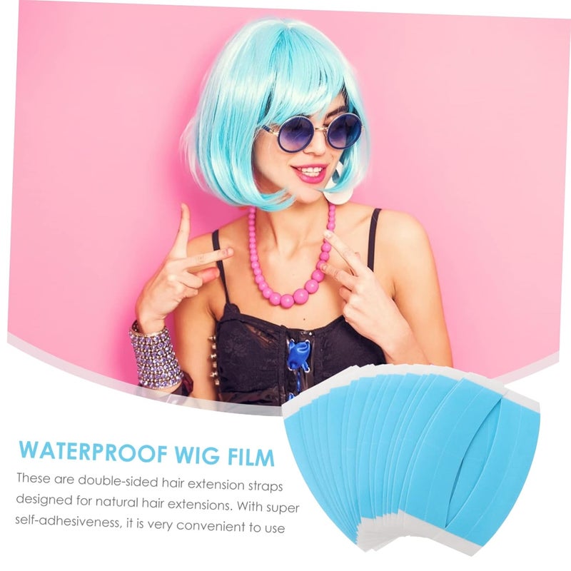 Double Sided Hair Extension Tape 1 Box Waterproof High Adhesive Wig Strips for Women for Secure Hairpieces and Wigs Strong Hold for Daily Use - Image 4