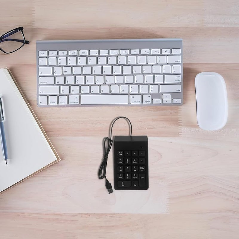 لوحة مفاتيح رقمية سلكية BESPORTBLE USB محمولة للكمبيوتر المحمول لإدخال البيانات المحاسبية المالية - Image 3