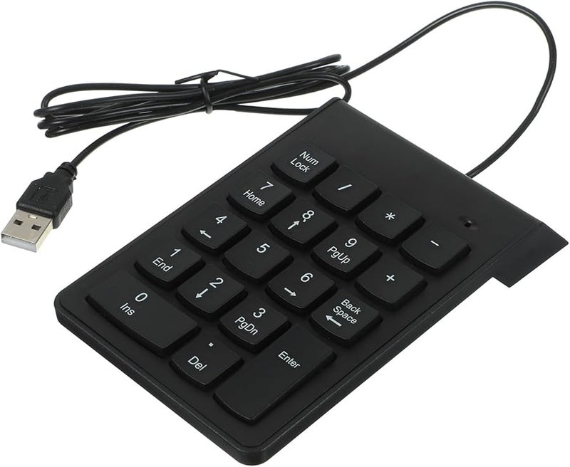 لوحة مفاتيح رقمية سلكية BESPORTBLE USB محمولة للكمبيوتر المحمول لإدخال البيانات المحاسبية المالية - Image 1