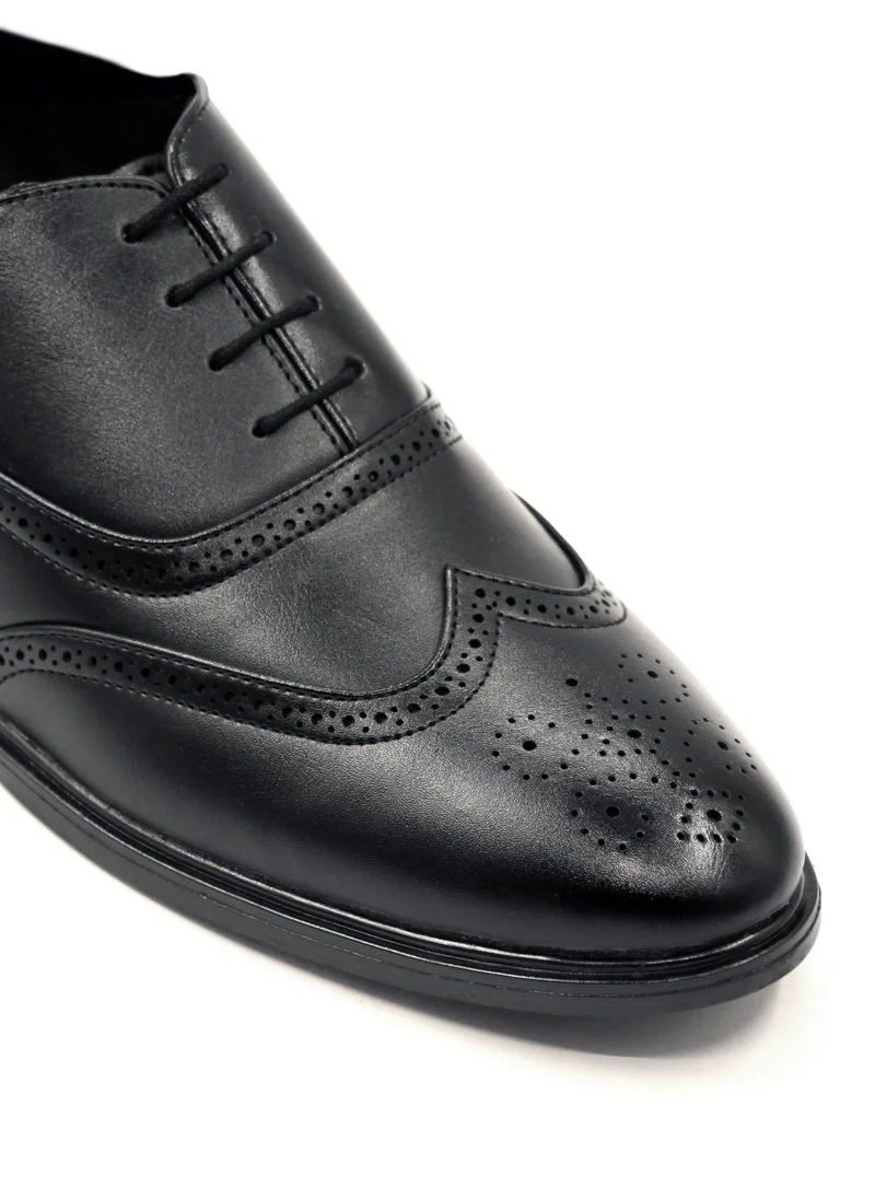 Geoomnii Black Formal Lace-Up Shoes for Men – Classic Dress Shoes for Office, Parties & Special Occasions for Men | Best Price UAE