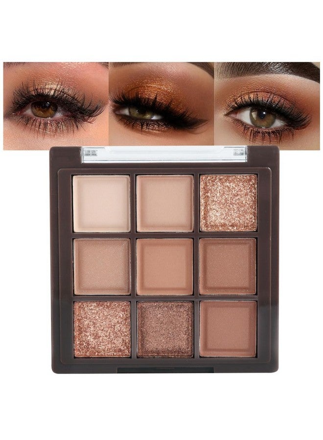 CAKAILA 9Color Brown Bronze Nude Neutral Eye Shadows Palette Makeupshimmer Matte Korean Natural Smokey Naked Brown Eyeshadow Palettehighly Pigmented Naturinglooking Long Lasting Waterproof Blendable  - Image 1