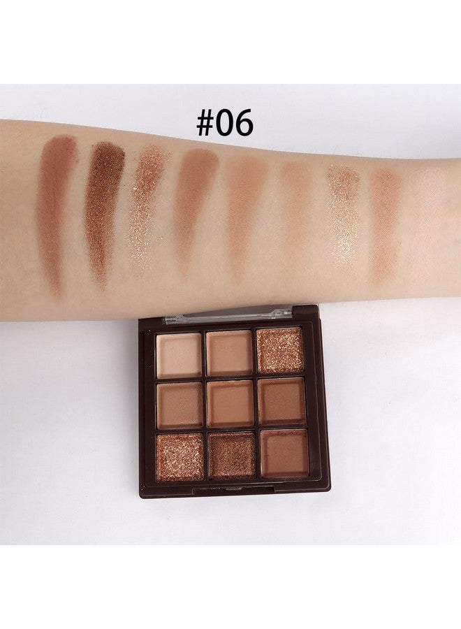 CAKAILA 9Color Brown Bronze Nude Neutral Eye Shadows Palette Makeupshimmer Matte Korean Natural Smokey Naked Brown Eyeshadow Palettehighly Pigmented Naturinglooking Long Lasting Waterproof Blendable  - Image 5