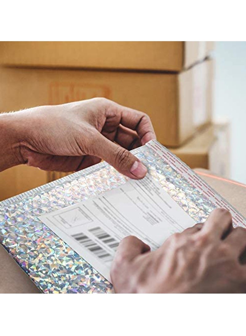 Bubble Mailers Holographic Bubble Mailers Padded Envelopes Self Sealing Cushion Envelopes for Mailing, Shipping and Packing 30 Pcs, 11 x 7 Inch - Image 3